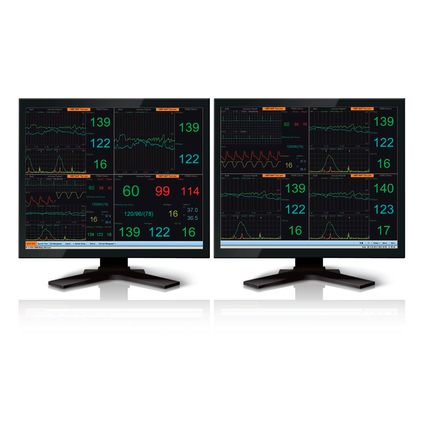 16-bed central monitoring station 2800