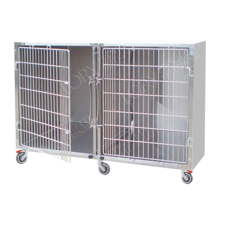 2-compartment veterinary cage GA031