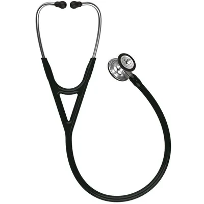 3M™ Littmann® Cardiology IV™ Diagnostic Stethoscope, 6152, Standard-Finish Chestpiece, Black Tube, Stainless Stem alternate view image 2