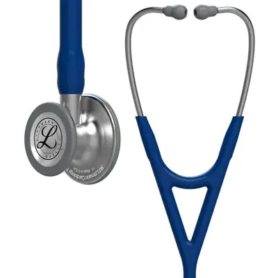 3M™ Littmann® Cardiology IV™ Diagnostic Stethoscope, 6154, Standard-Finish Chestpiece, Navy Blue Tube, Stainless Stem