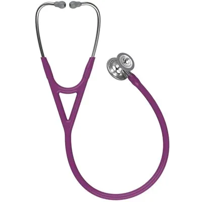3M™ Littmann® Cardiology IV™ Diagnostic Stethoscope, 6156, Standard-Finish Chestpiece, Plum Tube, Stainless Stem image 2