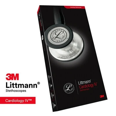 3M™ Littmann® Cardiology IV™ Diagnostic Stethoscope, 6158, Standard-Finish Chestpiece, Raspberry Tube, Stainless Stem image 8
