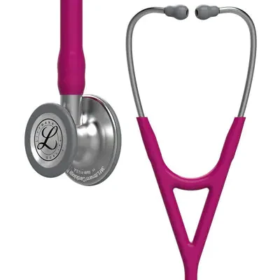 3M™ Littmann® Cardiology IV™ Diagnostic Stethoscope, 6158, Standard-Finish Chestpiece, Raspberry Tube, Stainless Stem