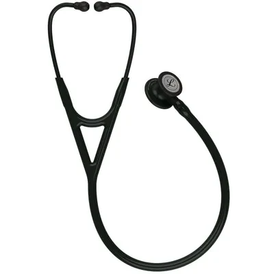 3M™ Littmann® Cardiology IV™ Diagnostic Stethoscope, 6163, Black-Finish Chestpiece, Black Tube, Stem alternate view image 2