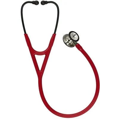 3M™ Littmann® Cardiology IV™ Diagnostic Stethoscope, 6176, Champagne-Finish Chestpiece and Stem, Burgundy Tube alternate view image 2