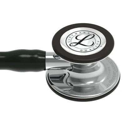 3M™ Littmann® Cardiology IV™ Diagnostic Stethoscope, 6177, Mirror-Finish Chestpiece and Stem, Black Tube image 4