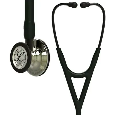 3M™ Littmann® Cardiology IV™ Diagnostic Stethoscope, 6179, Champagne-Finish Chestpiece, Black Tube, Smoke Stem