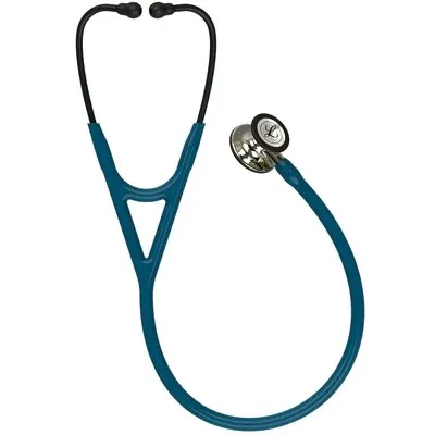 3M™ Littmann® Cardiology IV™ Diagnostic Stethoscope, 6190, Champagne-Finish Chestpiece and Stem, Caribbean Blue Tube image 2