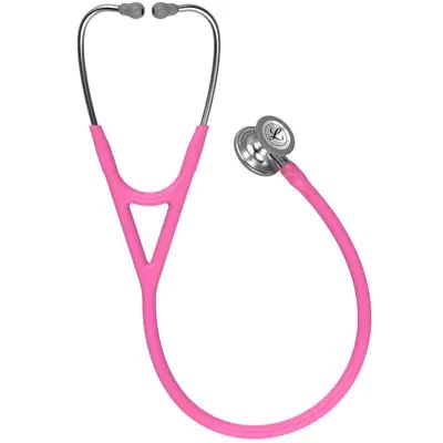 3M™ Littmann® Cardiology IV™ Stethoscope, 6159, Standard-Finish Chestpiece, Rose Pink Tube alternate view image 2