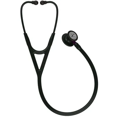3M™ Littmann® Cardiology IV™ Stethoscope, Black Finish Chestpiece, Black Tube, Violet Stem and Black Headset, 6203 alternate view image 2