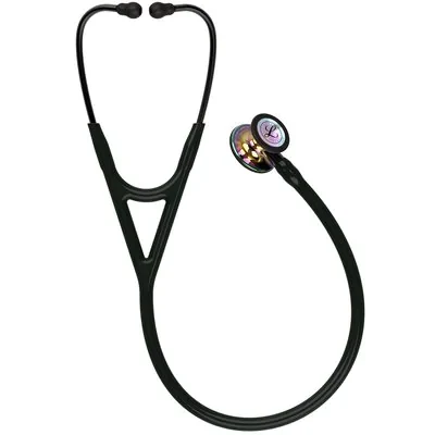 3M™ Littmann® Cardiology IV™ Stethoscope, High Polish Rainbow Chestpiece, Black Tube, Smoke Stem and Headset, 6240 image 2