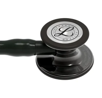 3M™ Littmann® Cardiology IV™ Stethoscope, High Polish Smoke Chestpiece, Black Tube, Black Stem and Headset, 6232 image 4