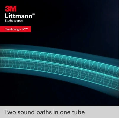 3M™ Littmann® Cardiology IV™ Stethoscope, High Polish Smoke Chestpiece, Black Tube, Black Stem and Headset, 6232 image 8