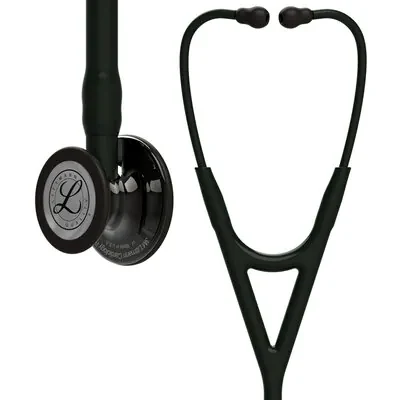 3M™ Littmann® Cardiology IV™ Stethoscope, High Polish Smoke Chestpiece, Black Tube, Black Stem and Headset, 6232