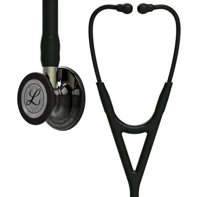 3M™ Littmann® Cardiology IV™ Stethoscope, High Polish Smoke Chestpiece, Black Tube, Champagne Stem, Black Headset, 6204