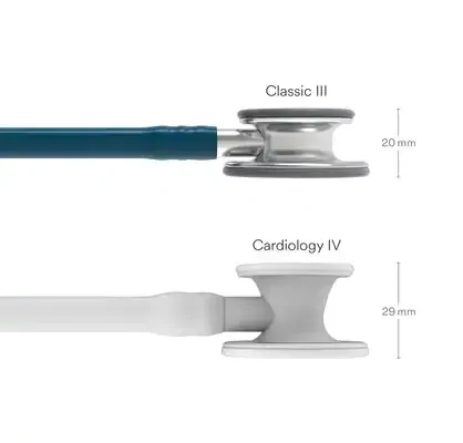 3M™ Littmann® Classic III™ Monitoring Stethoscope, 5623, Caribbean Blue Tube image 3