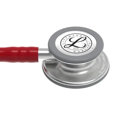 3M™ Littmann® Classic III™ Monitoring Stethoscope, 5627, Burgundy Tube image 4