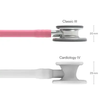 3M™ Littmann® Classic III™ Monitoring Stethoscope, 5633, Pearl Pink Tube image 3