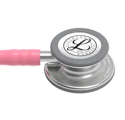 3M™ Littmann® Classic III™ Monitoring Stethoscope, 5633, Pearl Pink Tube image 4