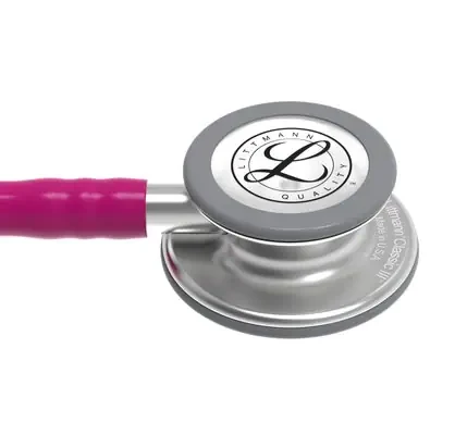 3M™ Littmann® Classic III™ Monitoring Stethoscope, 5648, Raspberry Tube, 27 inch image 3