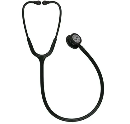 3M™ Littmann® Classic III™ Monitoring Stethoscope, 5803, Black Edition Chestpiece, Black Tube alternate view image 2