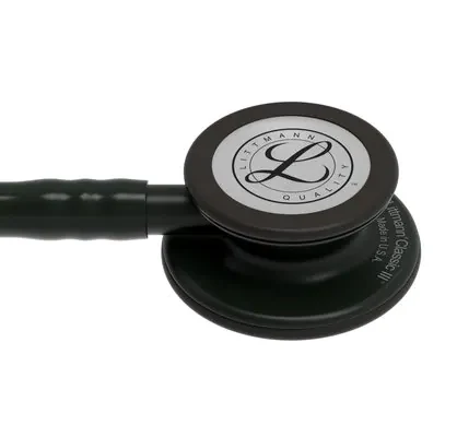 3M™ Littmann® Classic III™ Monitoring Stethoscope, 5803, Black Edition Chestpiece, Black Tube image 4