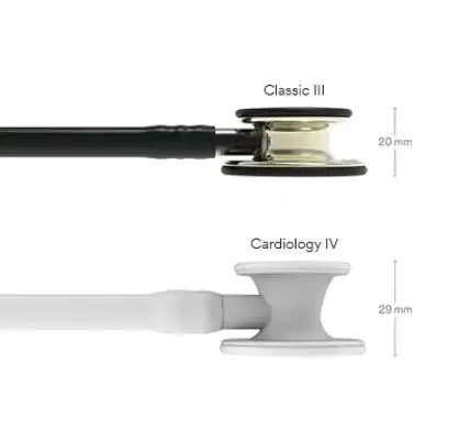 3M™ Littmann® Classic III™ Monitoring Stethoscope, 5806, Rainbow-Finish, Raspberry Tube image 8
