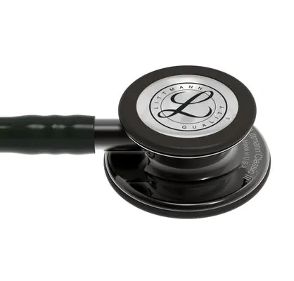3M™ Littmann® Classic III™ Monitoring Stethoscope, 5811, Smoke-Finish, Black Tube, 27 inch image 4