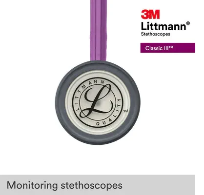 3M™ Littmann® Classic III™ Monitoring Stethoscope, 5832, Lavender Tube image 10