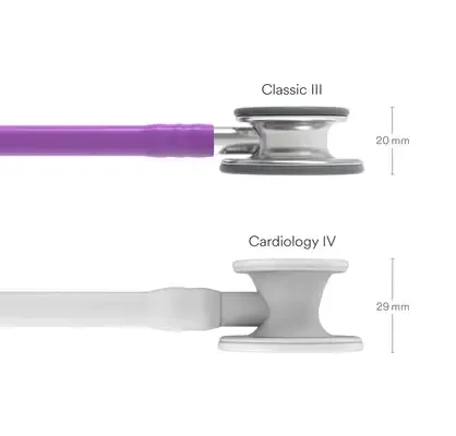 3M™ Littmann® Classic III™ Monitoring Stethoscope, 5832, Lavender Tube image 3