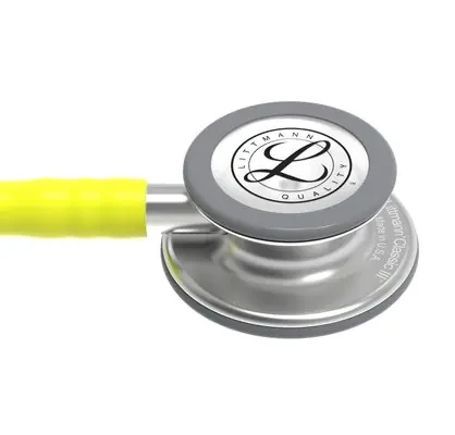 3M™ Littmann® Classic III™ Monitoring Stethoscope, 5839, Lemon-Lime Tube image 4