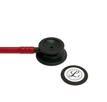 3M™ Littmann® Classic III™ Monitoring Stethoscope, 5868, Black-Finish Chestpiece, stem and headset, Burgundy Tube image 4