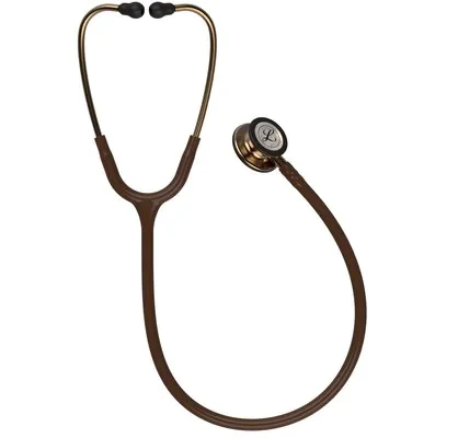 3M™ Littmann® Classic III™ Stethoscope, 5809, Copper-Finish Chestpiece, Chocolate Tube alternate view image 2