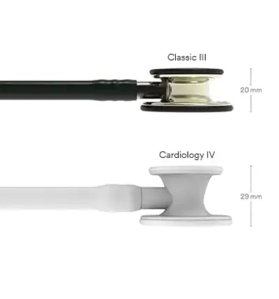 3M™ Littmann® Classic III™ Stethoscope, Mirror Finish Chestpiece, Ceil Blue Tube, Smoke Stem and Headset, 5959 image 7