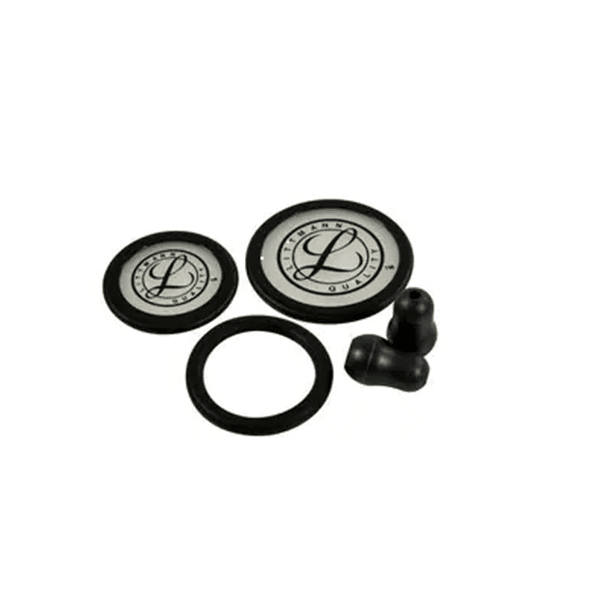 3M™ Littmann® Stethoscope Spare Parts Kit Classic III™ Cardiology IV™ and CORE, 40016, Black/Gray
