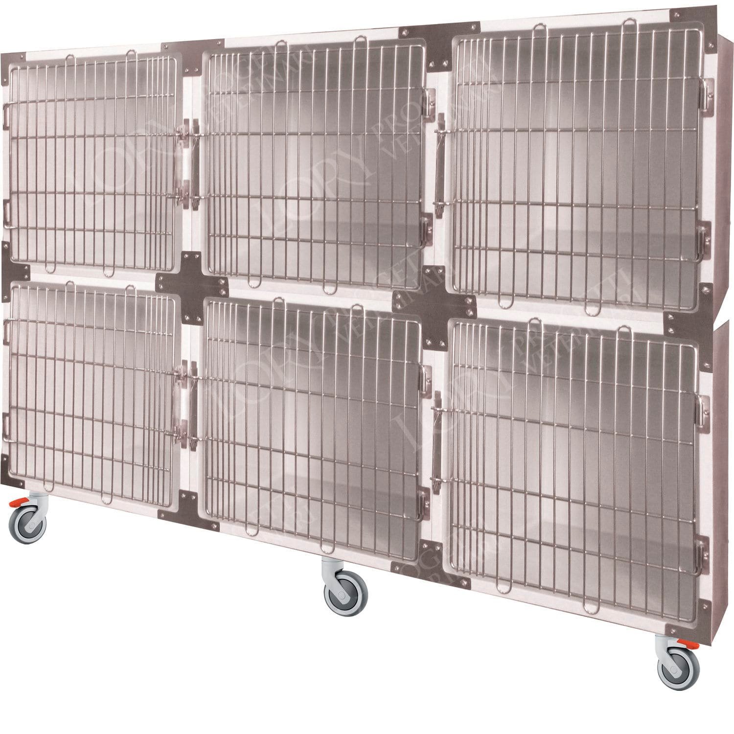 6-compartment veterinary cage GAPVC006 alternate view image 2