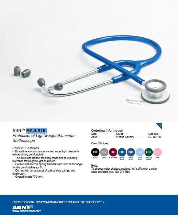 ABN MAJESTIC STETHOSCOPE ADULT image 4