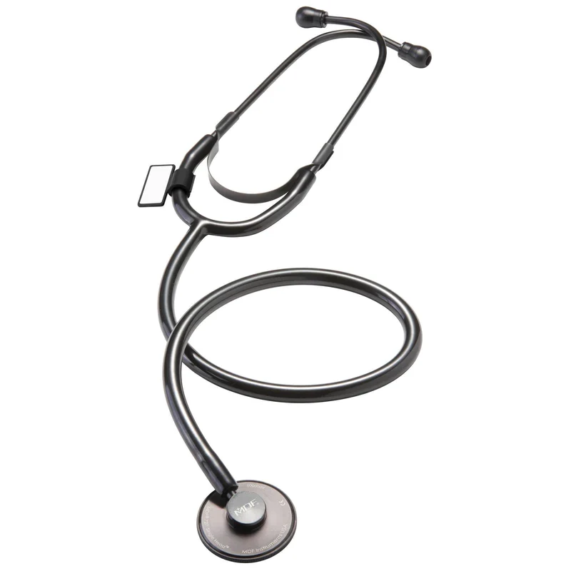BASIC SINGLE HEAD STETHOSCOPE - BLACK/BLACKOUT