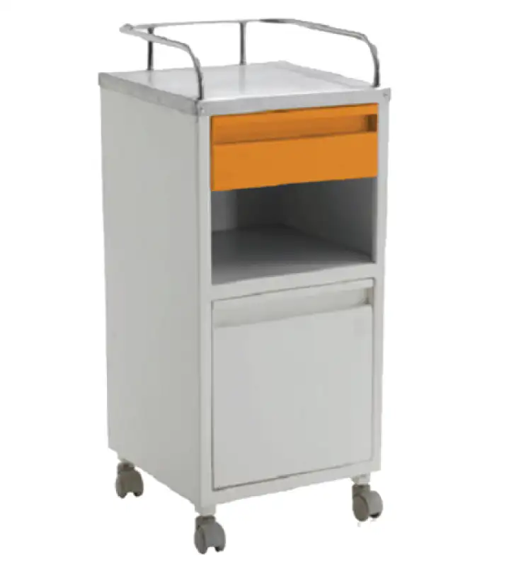 Bedside Table Drawer Cabinet with Wheels ABS beside locker