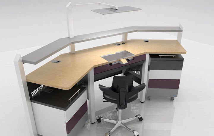 Dental laboratory workstation with light COMP.XX