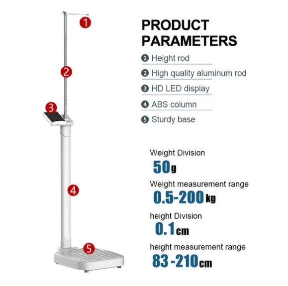 Digital Medical Height and Weight Scale image 3