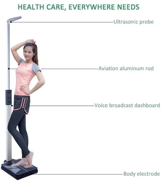 DIGITAL ULTRASONIC HEIGHT / WEIGHT & BMI MEAUSUREMENT SCALE WITH PRINTER MODEL H09 CHINA image 9