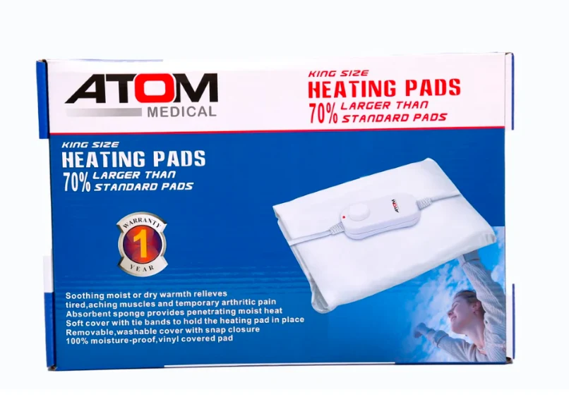 Electric Heating Pads With Fleece Cover ATOM alternate view image 2