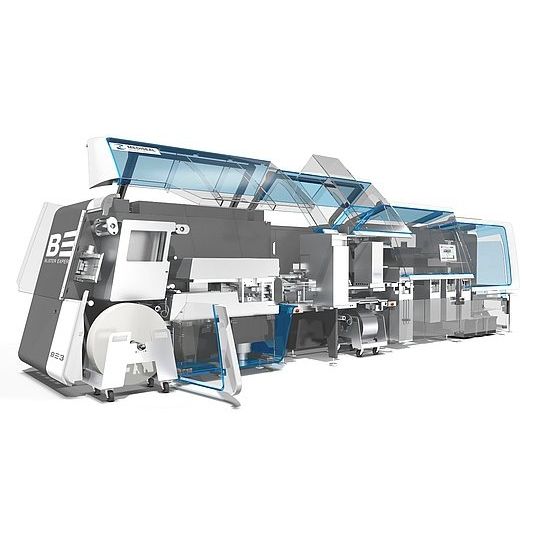 Floor-standing packaging machine BE3