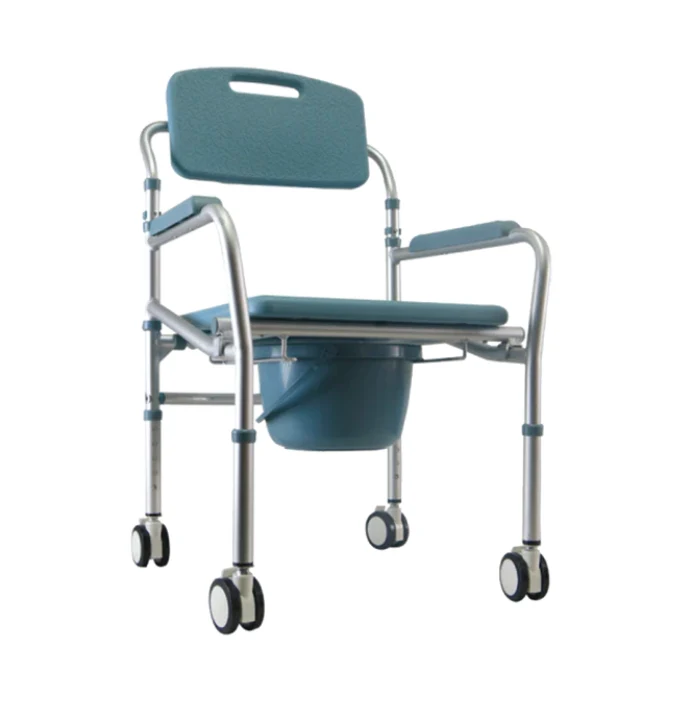 FOLDABLE MOBILE COMMODE & SHOWER CHAIR 697L