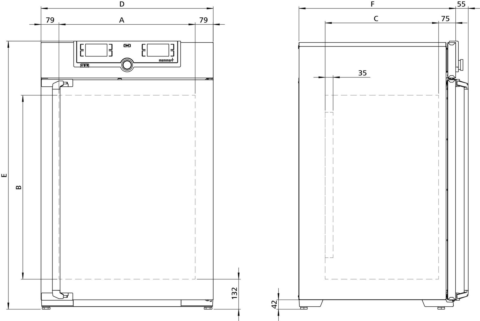 Forced convection laboratory incubator ICO240 image 3