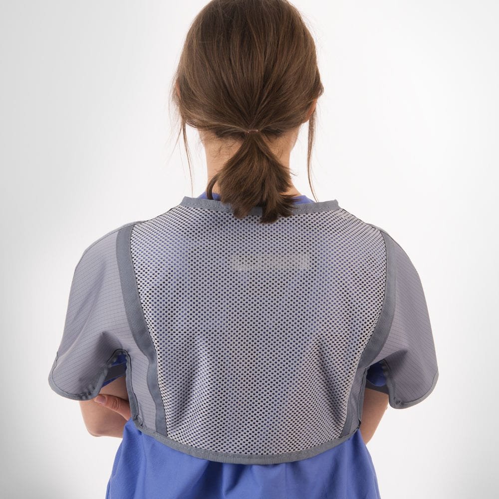 Front protection X-ray protective breast shield Bolero RA637 alternate view image 2