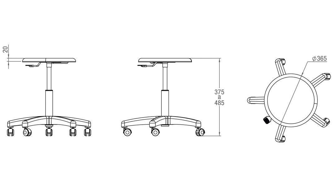 Healthcare facility stool 10.AD.1409.I image 2