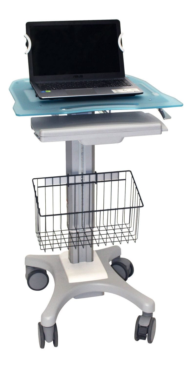 Height-adjustable computer cart IP201 alternate view image 2