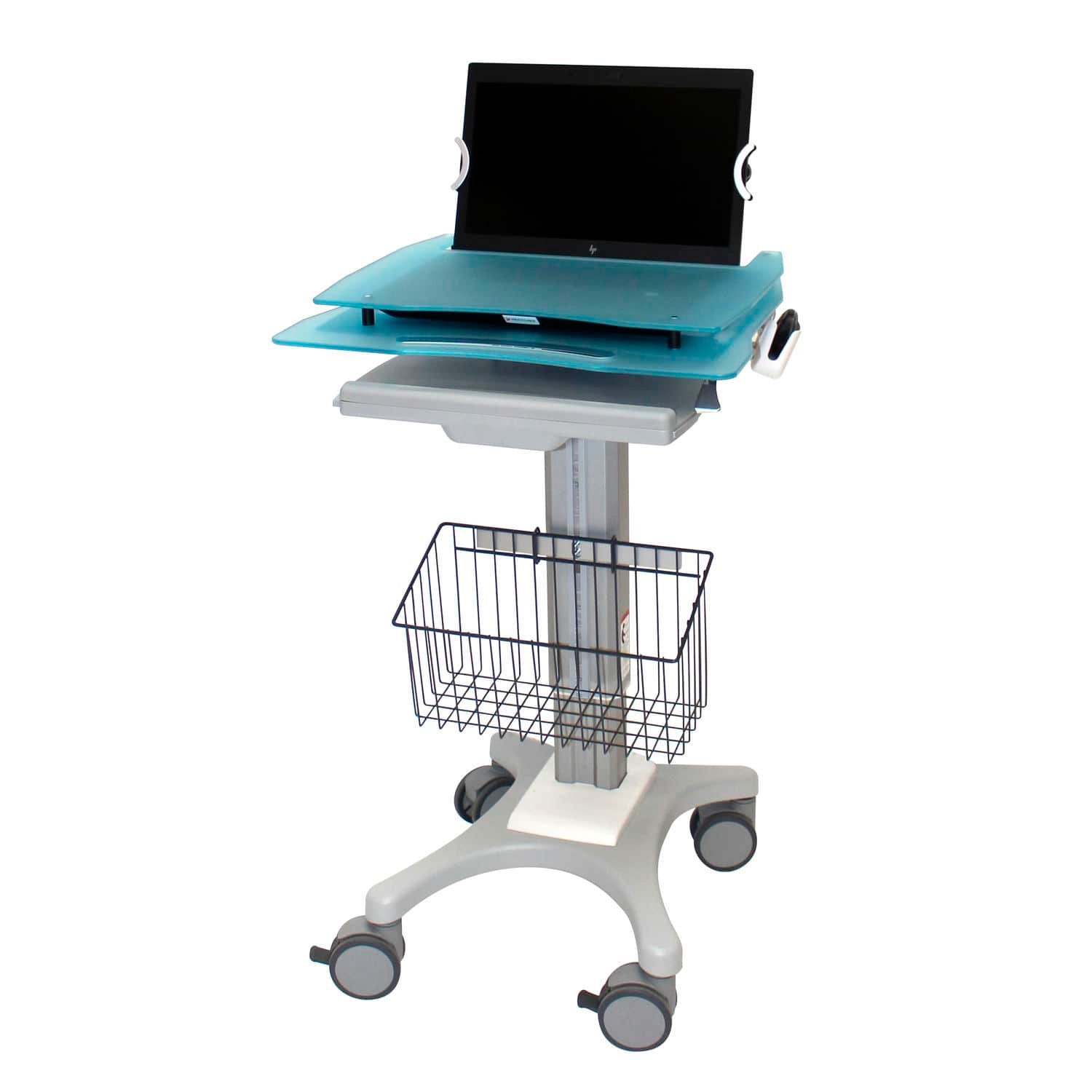 Height-adjustable computer cart IP202